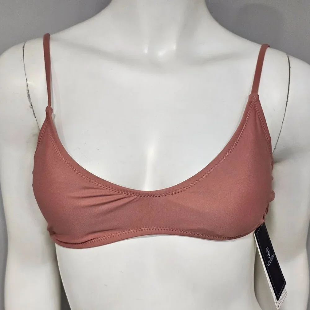 Volcom Simply Solid Scoop-Neck Bikini Top - Picture 2 of 8
